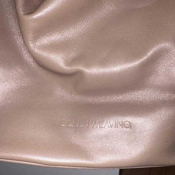 Modern Weaving Single Strap Earth Leather Tote Bag - Picture 10 of 14